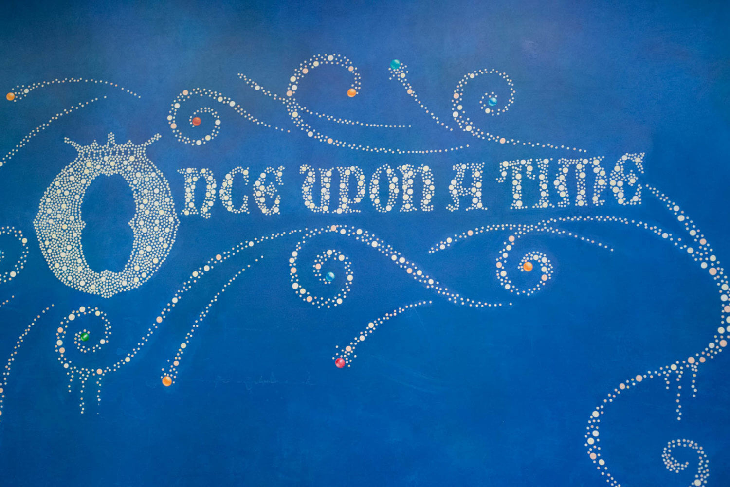Once Upon a Time Wall at Animation Courtyard in Disneyland