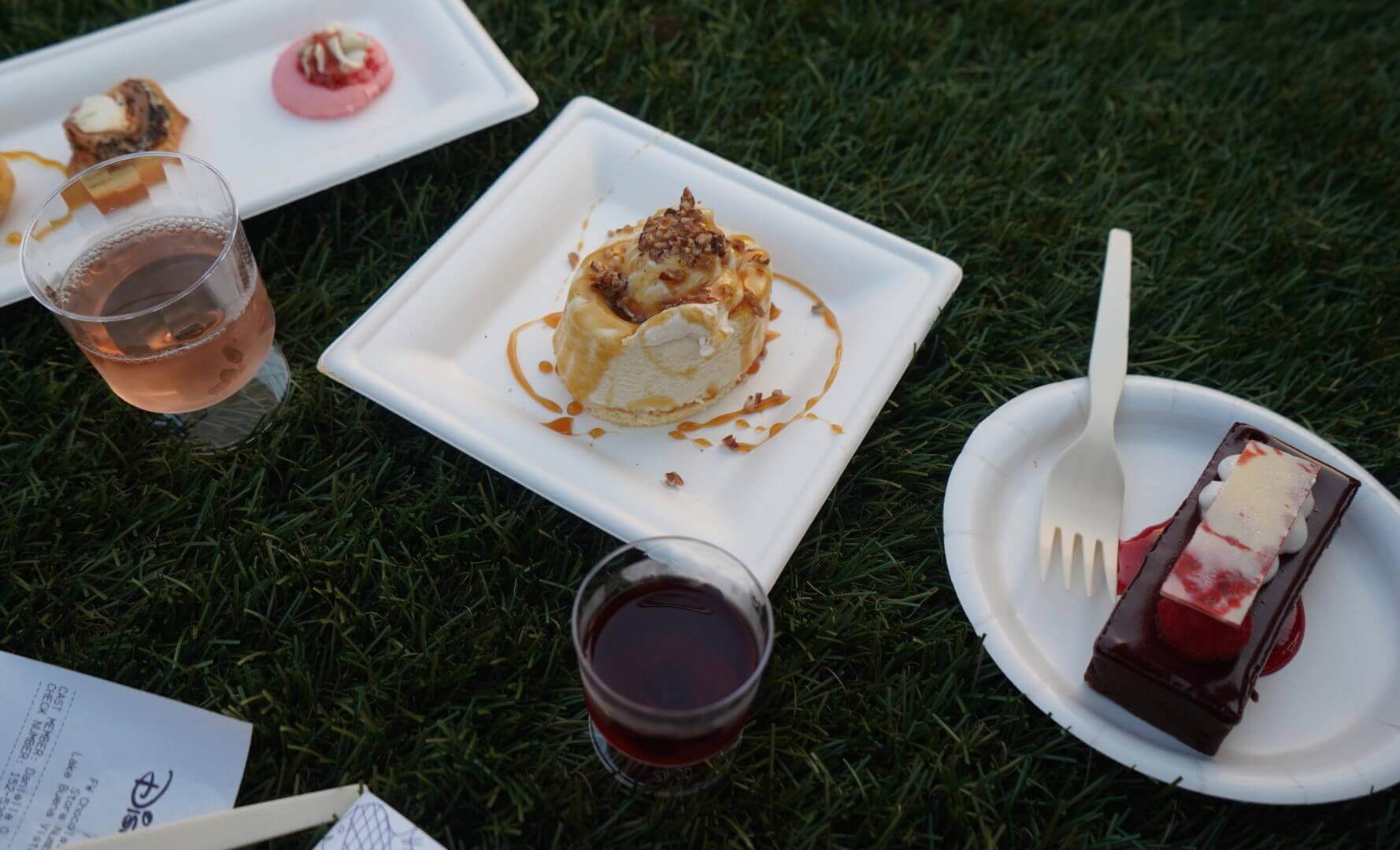 Chocolate Tart, Bourbon Maple Cheesecake, and Cheese Trio from Epcot's Food & Wine Festival 2018