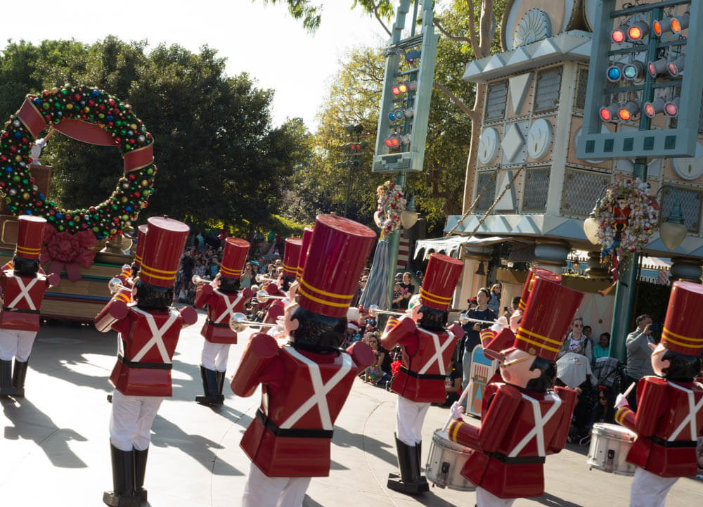 Toy Soldiers at Christmas Fantasy Parade in Disneyland