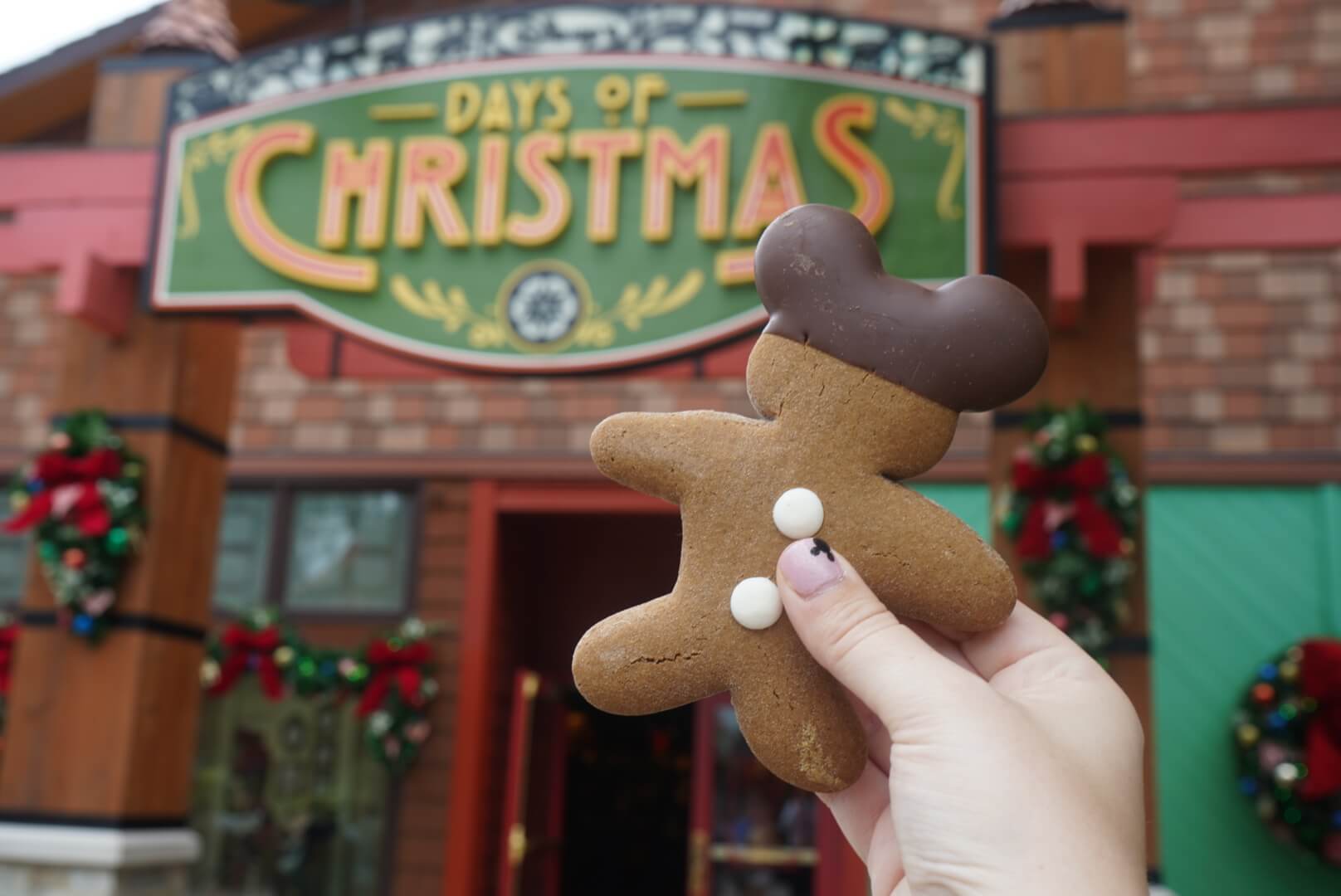 Days of Christmas and Gingerbread Mickey Man at Disney Springs
