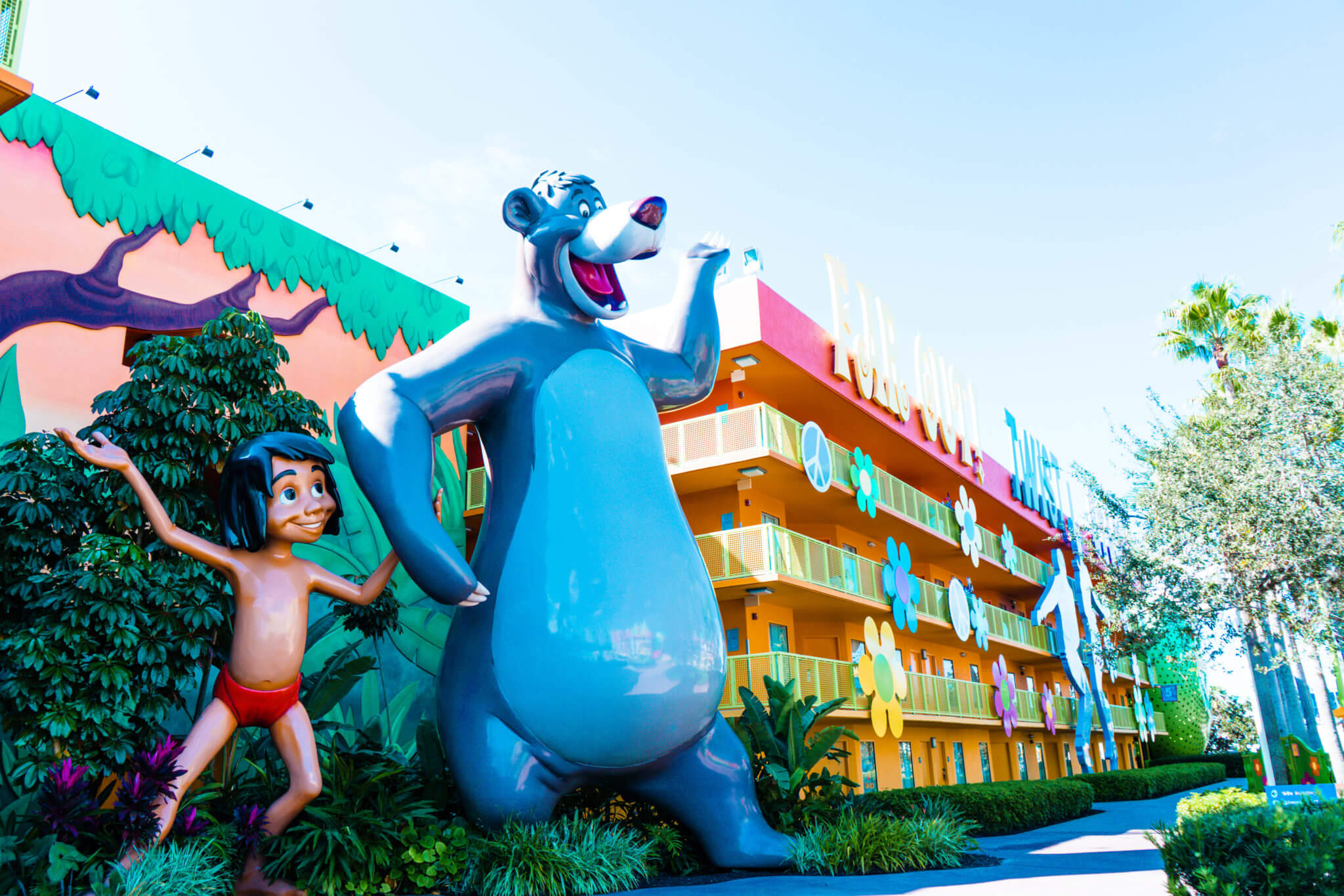 Baloo and Mowgli Pop Century Resort Disney