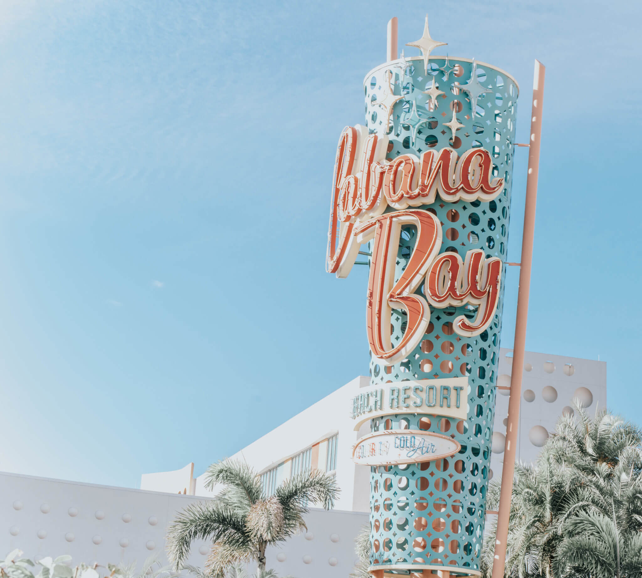 Cabana Bay Beach Resort Entrance Sign at Universal Studios Orlando