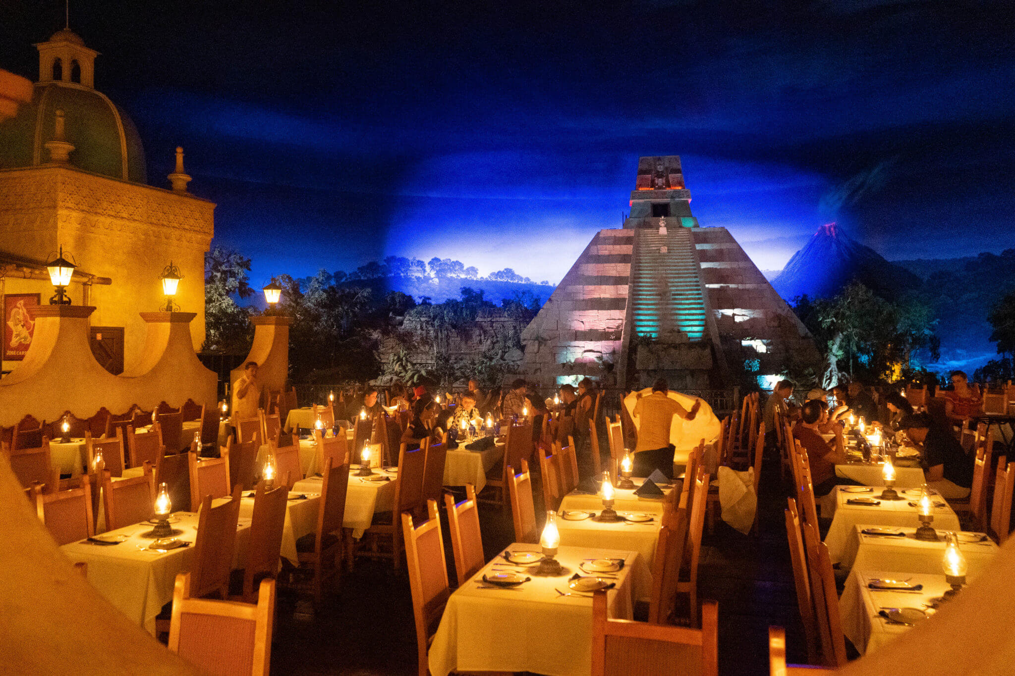 San Angel Inn Restaurante - Aztec Pyramid in Mexico Pavilion at Epcot, Disney World