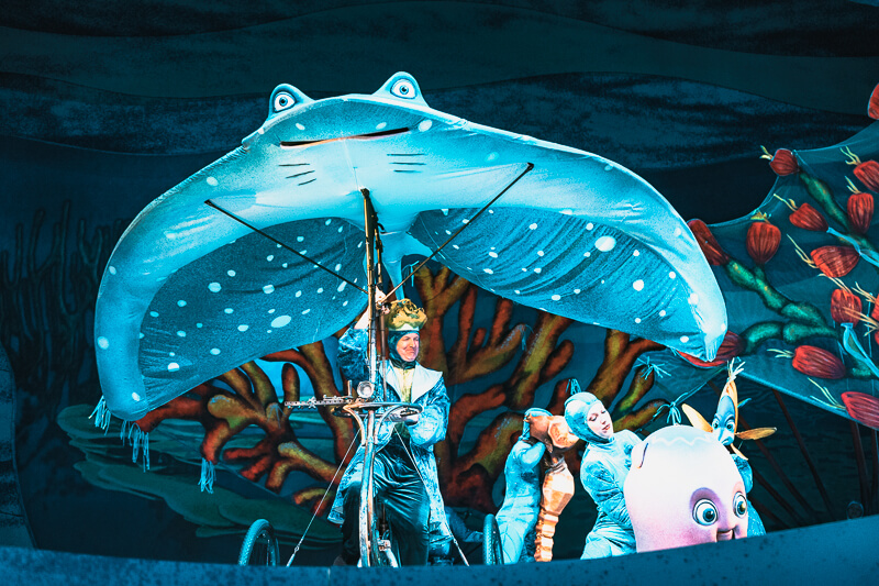 Mr Ray in Finding Nemo the Musical in Disney World's Animal Kingdom